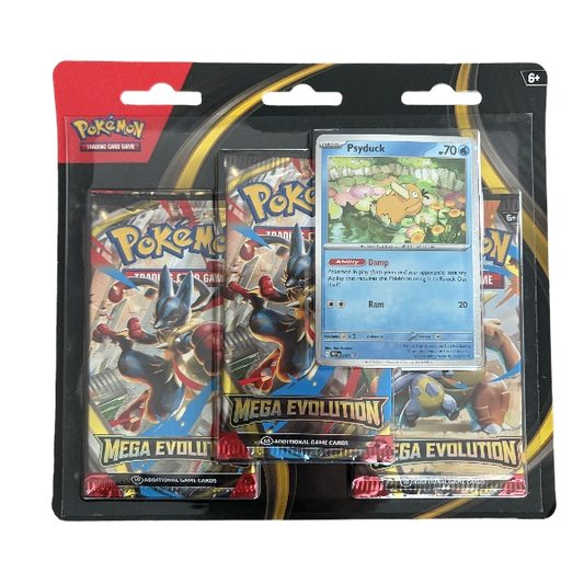 Mega Evolution 3 Pack Blister – Psyduck