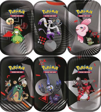 Scarlet & Violet Black Bolt and White Flare Mini Tin